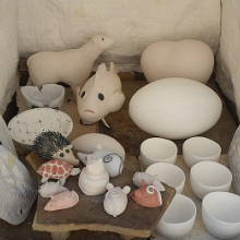 Atelier Chris Céramique Raku poterie émaillée raku Obvara ou pièces enfumées puy de dôme Clermont-Ferrand